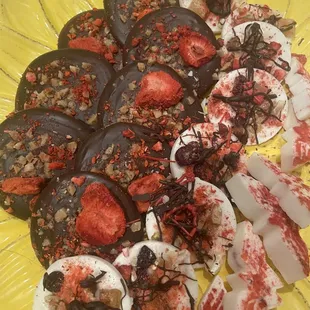 Variety of chocolates