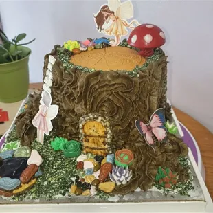 Custom Fairy Garden Cake