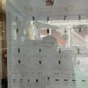 a menu for a restaurant