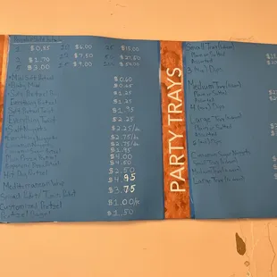 Full menu
