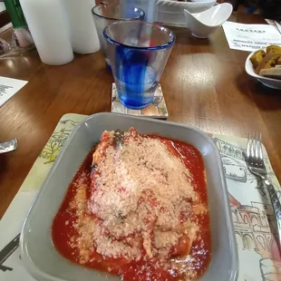 Lasagna only served in Sundays. $25 and includes a tea and side salad