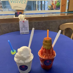 Mangonada w/pickles and Coconut