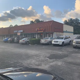 cars parked in a parking lot