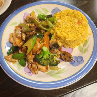 Hunan Chicken with Fried Rice