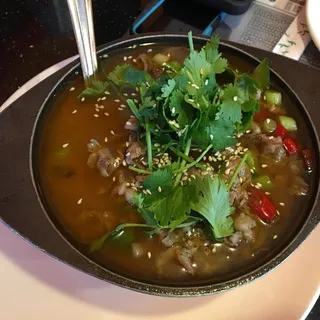 38. Green Chili Fatty Beef with Vegetables