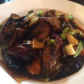 87. Eggplant with Brown Sauce