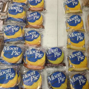 a display of moon pies