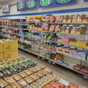 a variety of food items