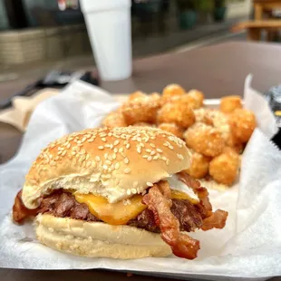 BCR w/ Seasoned Parmesan Tots