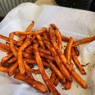 Sweet potato fries, spicy