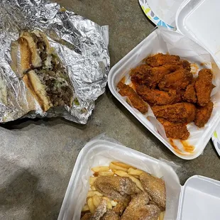 Philly, party wings &amp; crack chicken.