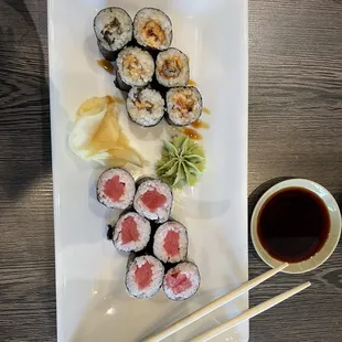 Tuna Roll, Eel Roll