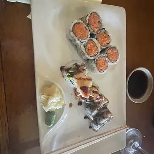 Spicy Tuna Roll Shrimp Tempura Roll