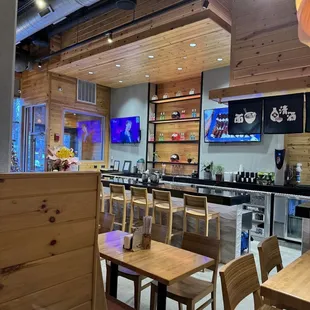 the dining area