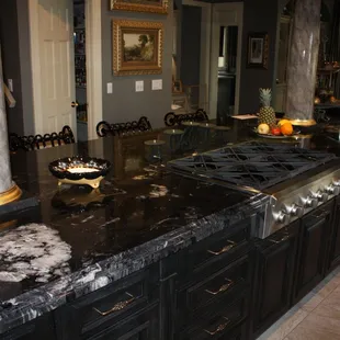 titanium black with a 6 CM detailed edge