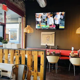 two people eating at a restaurant