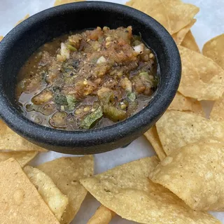 Chips & Salsa de Molcajete