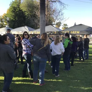 Lines look long but move at decent pace.