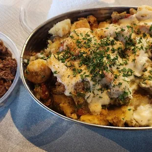 Springdale potato &amp; brisket.