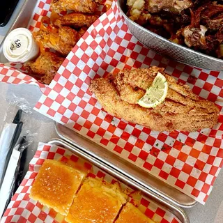 Lemon pepper with spicy ranch wings (ONLY WINGS)