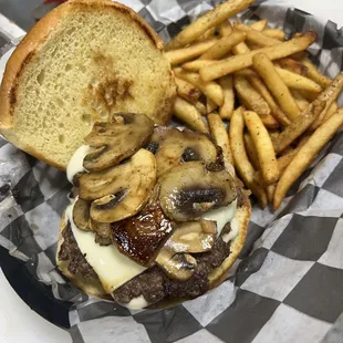 Mushroom Swiss Smashburger