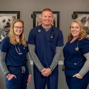 Dr. Lacy, Dr. Smith and Dr. Sullivan