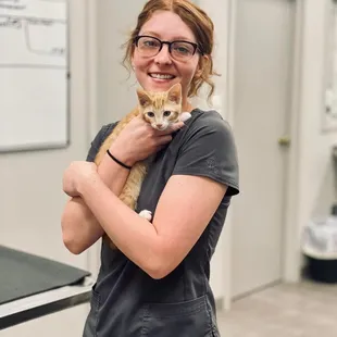 Leo managed to get tons of cuddles during his kitten visit with us!
