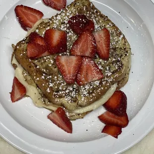 Cream cheese stuffed French toast