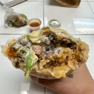 Asada deluxe burrito