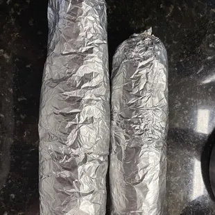 Giant burrito verse Deluxe burrito