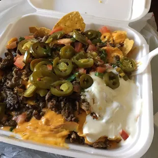 Carne asada nachos