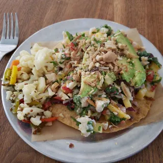 Cashew Mango Coconut Shrimp Ceviche Tostadas