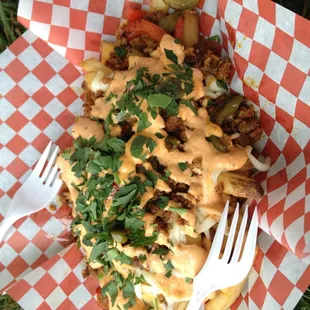 Chorizo cheese fries.