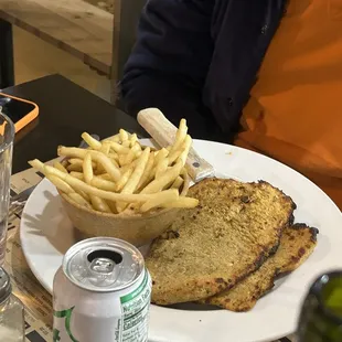 milanesa with friends fries