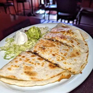 carnitas quesadilla $9.75