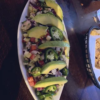 Ceviche Camaron Plate