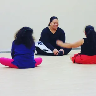 Our Lead Director with the kids class.