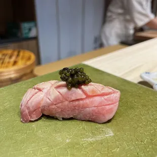 Chu toro with caviar