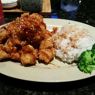 Crispy Teriyaki Chicken Rice Bowl