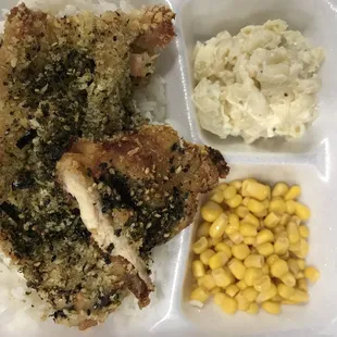 Mini furikake chicken $8