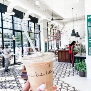 Halva and cardomom latte