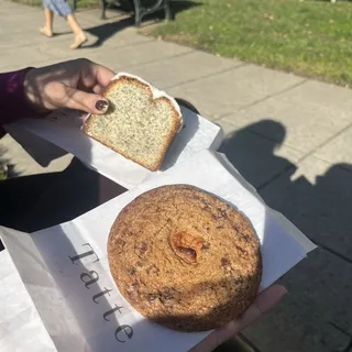 Lemon Poppyseed Loaf Cake Slice