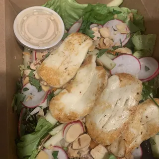 Crunchy Halloumi Salad