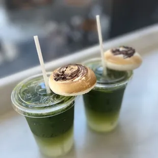 Sparkling Macha Lemonade