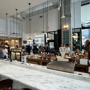 the bar and checkout island