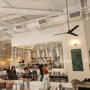 customers in the kitchen
