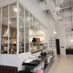 the interior of the restaurant
