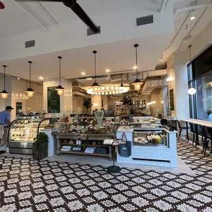 the interior of the restaurant