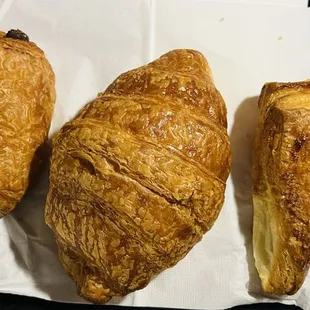 Pain Au Chocolat, Croissant, Apple Streusel
