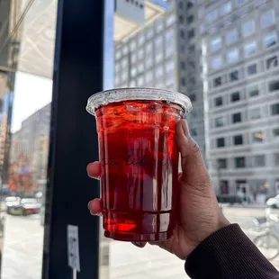Blood Orange and Hibiscus Iced Tea